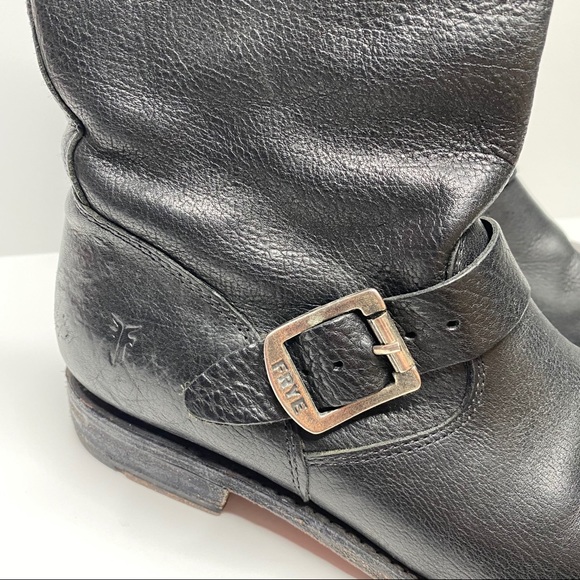 Frye Veronica Slouch Boot in Black - Picture 7 of 10